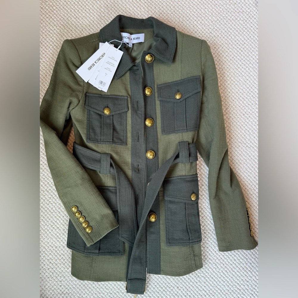 Veronica Beard Sonoma Jacket sz 0 Army/London